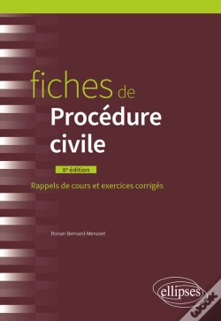 Capa do artigo Fiches De Procédure Civile