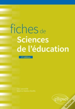 Capa do artigo Fiches De Sciences De L'Éducation (3e Édition)