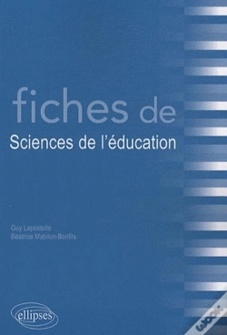 Capa do artigo Fiches De Sciences De L'Éducation