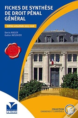 Capa do artigo Fiches De Synthese De Droit Penal General - 2015/2016