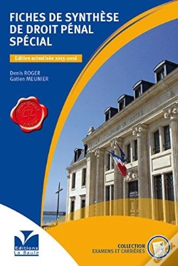 Capa do artigo Fiches De Synthese De Droit Penal Special - 2015/2016