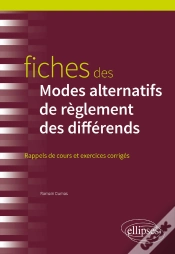 Capa do artigo Fiches Des Modes Alternatifs De Règlement Des Différends