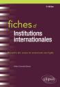 Fiches D'Institutions Internationales (4e Édition) - Preview