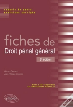 Capa do artigo Fiches Droit Penal General Rappels De Cours Exercices Corriges 3eme Edition