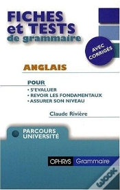 Capa do artigo Fiches Et Tests De Grammaire ; Anglais ; Parcours Université