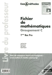 Fichier De Mathematiques Terminale Bac Pro - Groupement C (Exos Et Methodes) Livre Professeur 2011