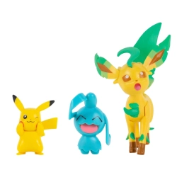 Capa do artigo Figura Pokémon Battle Mini Figures 3-Pack - Pikachu, Wynaut & Leafeon 5-8 cm