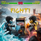 Capa do artigo Figuras Mortal Kombat Mini Co. PVC Scorpion vs. Sub-Zero Arcade Set 15 cm