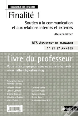 Capa do artigo Finalite 1 Soutien A La Communication Et Aux Relations Internes Et Externes Bts Assistant Demanager