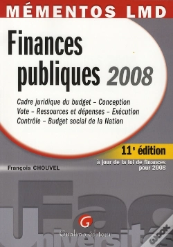 Capa do artigo Finances Publiques (Édition 2008)