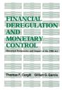 Financial Deregulation And Monetary Control - Preview