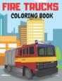 Fire Trucks Coloring Book - Preview