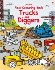 First Colouring Book Trucks And Diggers