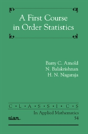 First Course In Order Statistics - Preview