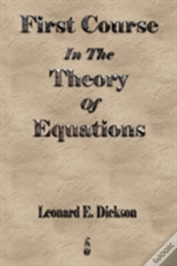 Capa do artigo First Course In The Theory Of Equations