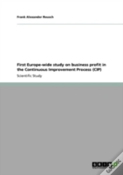 Capa do artigo First Europe-Wide Study On Business Profit In The Continuous Improvement Process (Cip)