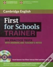 Capa do artigo First For Schools Trainer Six Practice Tests With Answers And Audio Cds (3)