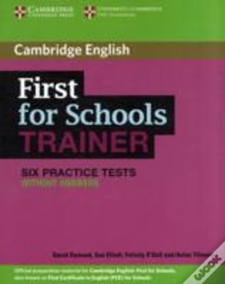 Capa do artigo First For Schools Trainer Six Practice Tests Without Answers