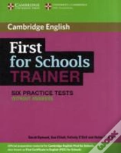 Capa do artigo First For Schools Trainer Six Practice Tests Without Answers