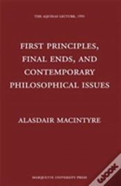 Capa do artigo First Principles, Finals Ends, And Contemporary Philosophical Issues