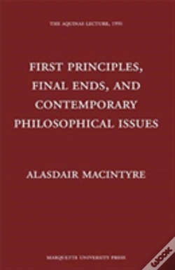 Capa do artigo First Principles, Finals Ends, And Contemporary Philosophical Issues