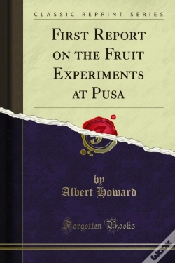 Capa do artigo First Report On The Fruit Experiments At Pusa