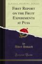 First Report On The Fruit Experiments At Pusa - Preview