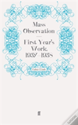 Capa do artigo First Year'S Work, 1937-1938