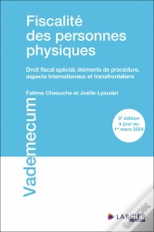 Fiscalité Des Personnes Physiques - Droit Fiscal Spécial, Élements De Procédure, Aspects Internation