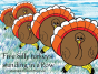 Five Silly Turkeys Standing In A Row - Preview