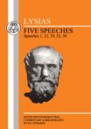 Five Speeches1, 12, 19, 22, 30