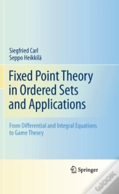 Fixed Point Theory In Ordered Sets And Applications