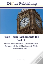 Capa do artigo Fixed-Term Parliaments Bill Vol. 1