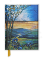 Flame Tree Notebook (Tiffany Leaded Landscape With Magnolia Tree) - Preview