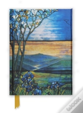 Flame Tree Notebook (Tiffany Leaded Landscape With Magnolia Tree)