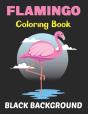 Flamingo Coloring Book Black Background - Preview