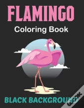 Flamingo Coloring Book Black Background
