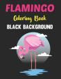 Flamingo Coloring Book Black Background - Preview