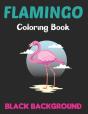Flamingo Coloring Book Black Background - Preview