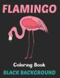 Flamingo Coloring Book Black Background - Preview