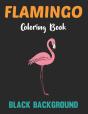 Flamingo Coloring Book Black Background - Preview