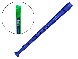 Capa do artigo Flauta hohner 9508 cor azul bolsa verde e transparente