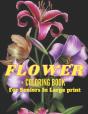 Flower Coloring Book For Seniors In Large Print - Preview