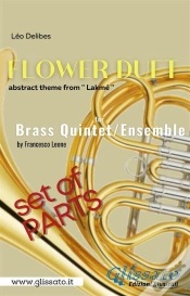 Capa do artigo "Flower Duet" Abstract Theme - Brass Quintet/Ensemble (Parts)