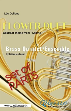 Capa do artigo "Flower Duet" Abstract Theme - Brass Quintet/Ensemble (Parts)