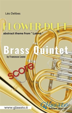 Capa do artigo "Flower Duet" Abstract Theme - Brass Quintet (Score)