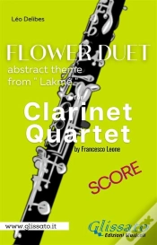 Capa do artigo "Flower Duet" Abstract Theme - Clarinet Quartet (Score)