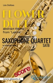 Capa do artigo "Flower Duet" Abstract Theme - Saxophone Quartet (Score)