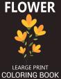 Flower Learge Print Coloring Book - Preview