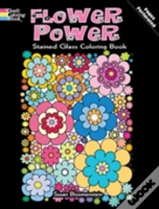 Capa do artigo Flower Power Stained Glass Coloring Book